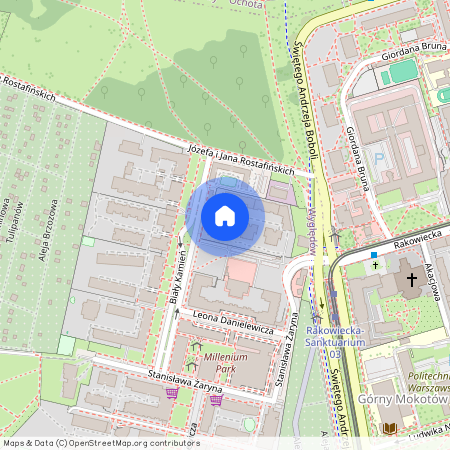 ul. Biały Kamień, Wyględów, Mokotów, Warszawa, mazowieckie