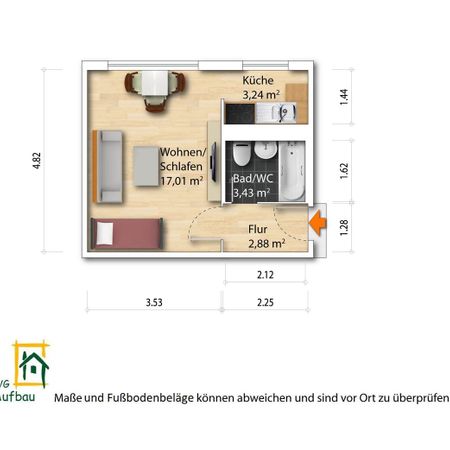 1-Zimmer Mietwohnung - Großzschachwitz - Photo 4