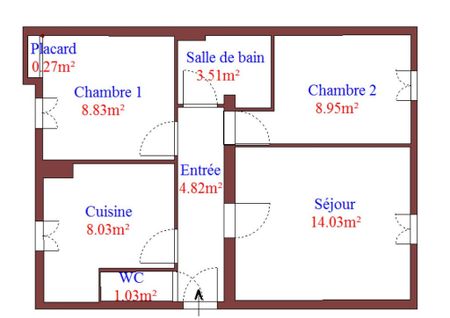 Location appartement 3 pièces, 49.20m², Nîmes - Photo 5