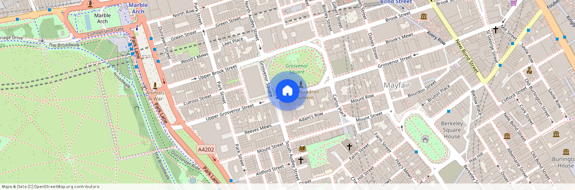 Grosvenor Square, Mayfair, London, W1K