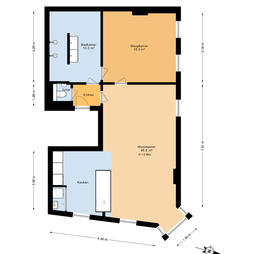 Appartement te huur: Claes de Vrieselaan 121-A 3021 JJ Rotterdam - Photo 1