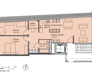 3.5 Zimmer, 82 m², 3. Stock - Photo 5