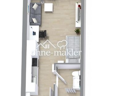 Nur für Studierende! Möblierte 1-Zimmer-Wohnung mit Balkon in Reutl... - Foto 5