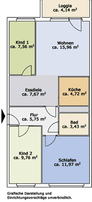 4-Raum-Wohnung in Chemnitz Helbersdorf - Foto 1