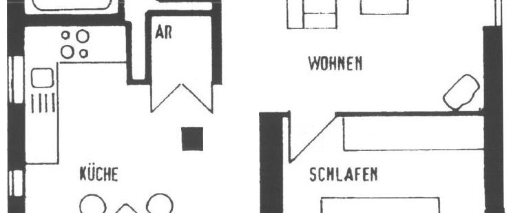 2-Raum-Wohnung, 56,0 m², Lift, Bad mit Wanne, Kfz-Stellplatz möglich. - Photo 1