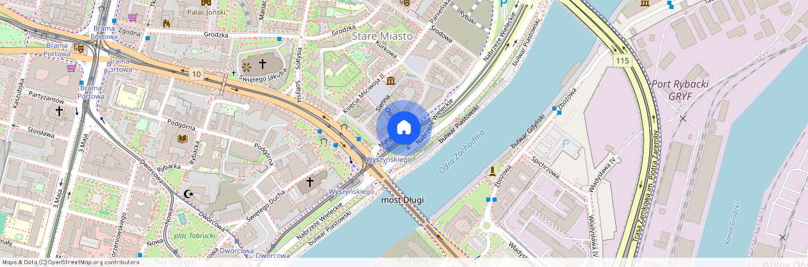 ul. Mała Odrzańska, Stare Miasto, Śródmieście, Szczecin, zachodniopomorskie