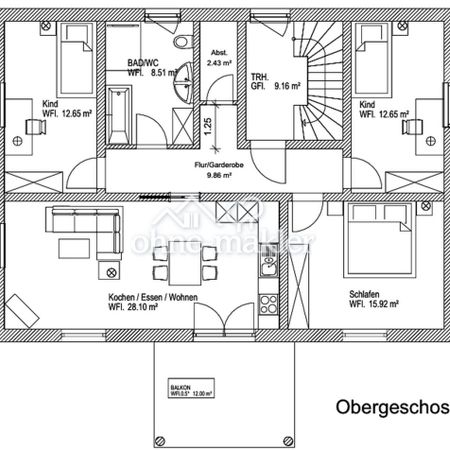 Exklusive Neubau 4-Zimmer Obergeschosswohnung mit Balkon - Foto 3