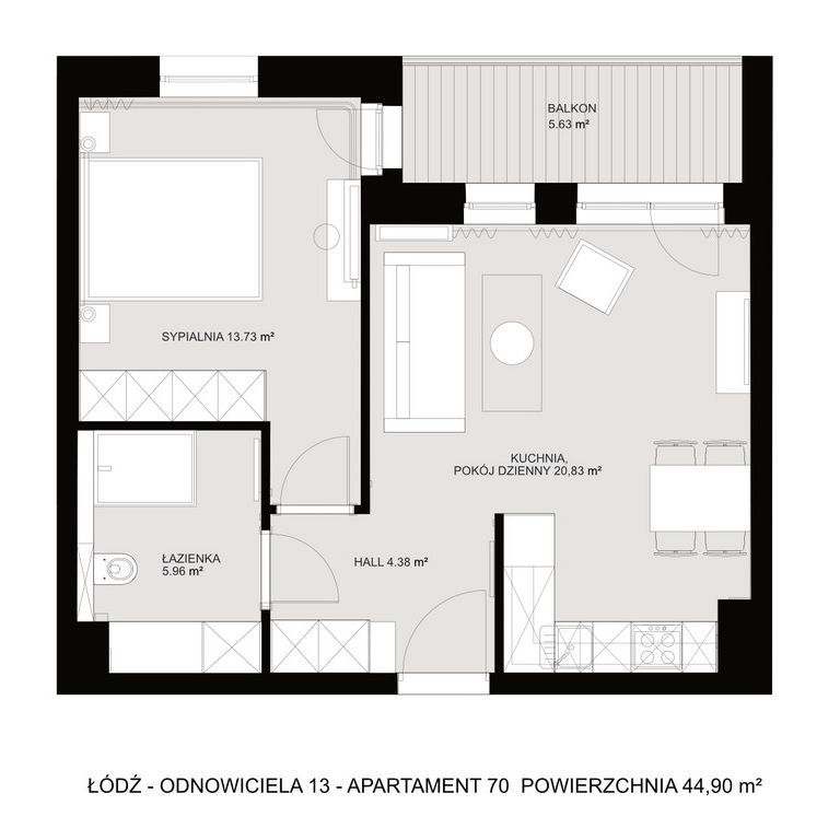 Łódź, Widzew, Olechów-Janów, Kazimierza Odnowiciela - Zdjęcie 1