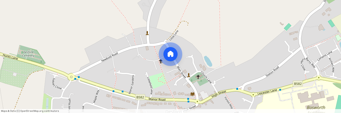 Main Street, Desford, Leicester, Leicestershire, LE9