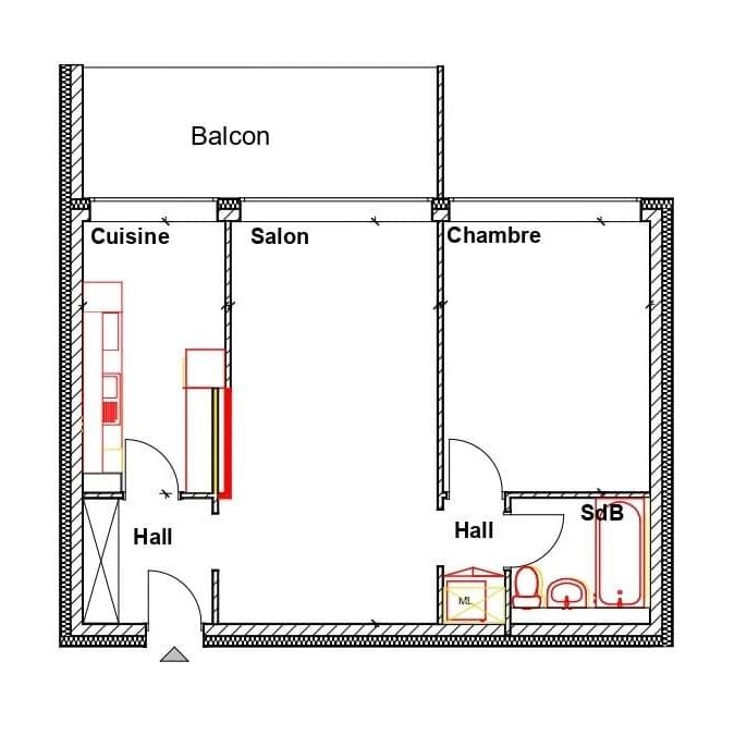 3 Zimmer, 52 m², 1. Stock - Foto 2