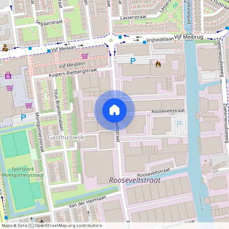 Rooseveltstraat, Leiden, Zuid-Holland, Nederland, 2321 BL