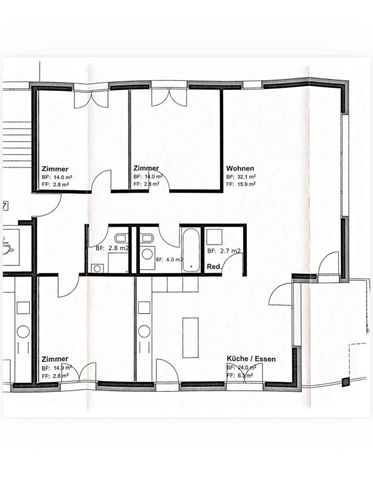 4.5 Zimmer, 110 m², 2. Stock - Photo 2