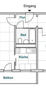 Jetzt zugreifen: günstig geschnittene 2-Zimmer-Wohnung (WBS) - Photo 4