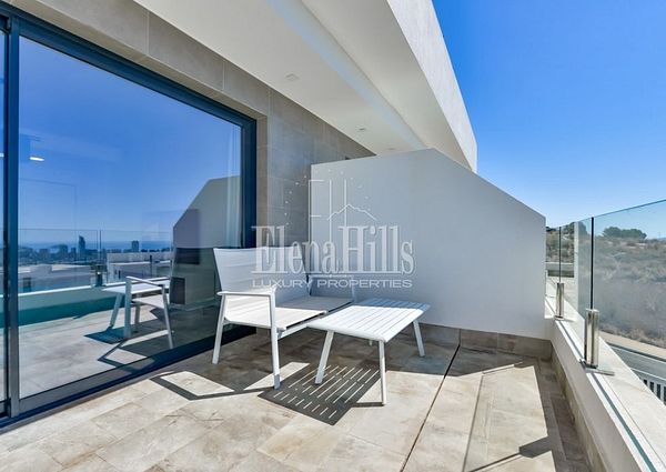 Modern duplex with sea views in Sierra Cortina, Finestrat, Benidorm, Alicante