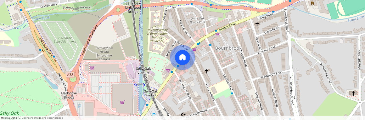 Bristol Rd, Selly Oak, birmingham, B29 6BQ