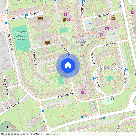 Čordákova, Košice - Sídlisko KVP