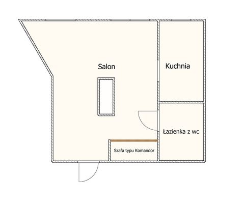 (Symbol 437392) MIESZKANIE na WYNAJEMSzczecin, Niebuszewo Kawalerka świeżo po remoncie- przy ul. Sikorskiego - Zdjęcie 1