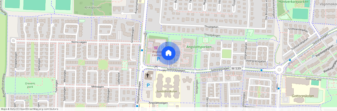 Blågransgatan, Bunkeflostrand