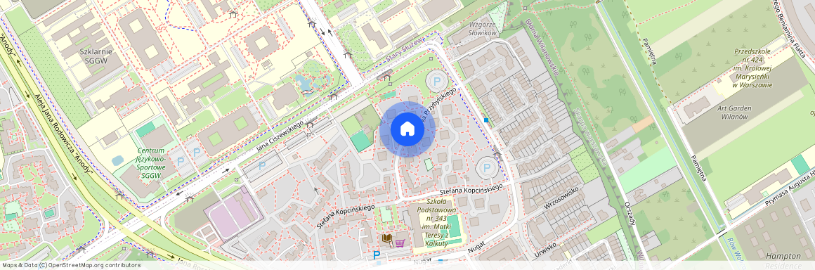 ul. Czesława Przybylskiego, Ursynów-Centrum, Ursynów, Warszawa, mazowieckie