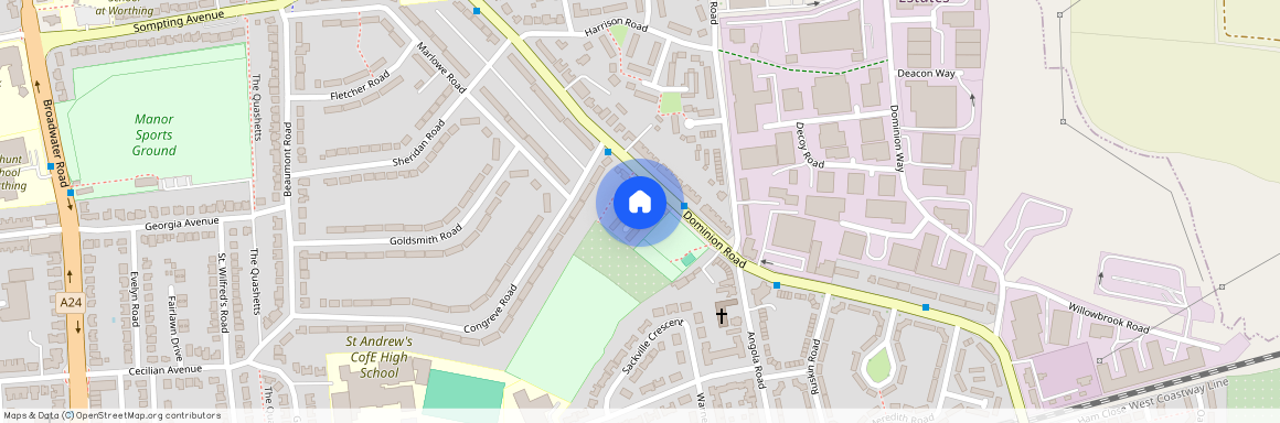 Dominion Close, Worthing, West Sussex, BN14