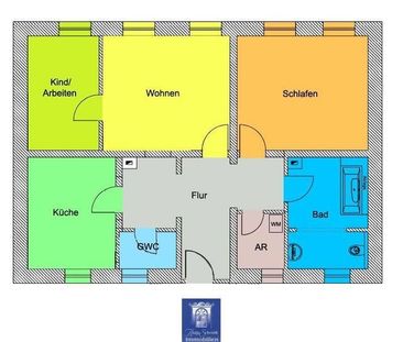 Gepflegte Dachwohnung mit WohnkÃ¼che, Tageslichtbad und GÃ¤ste-WC! - Foto 1