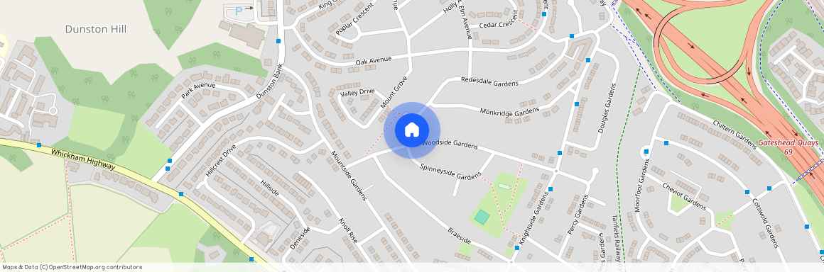 Woodside Gardens, Gateshead, Tyne and Wear, NE11