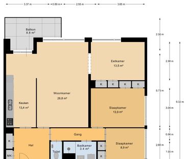 Appartement te huur: Staalmeesterslaan 390 1057 PG Amsterdam - Foto 2