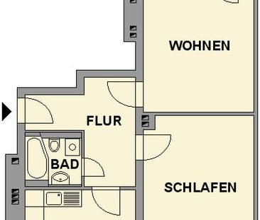 Pärchenwohnung mit Balkon und Einbauküche - Photo 5