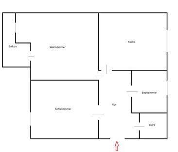 Gepflegte 2-Zimmer-Wohnung mit Balkon - Photo 5