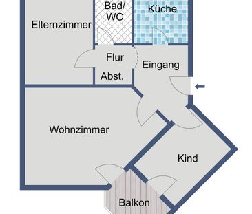 WBS erforderlich - Schöne Wohnung in ruhigem Wohngebiet - Photo 6