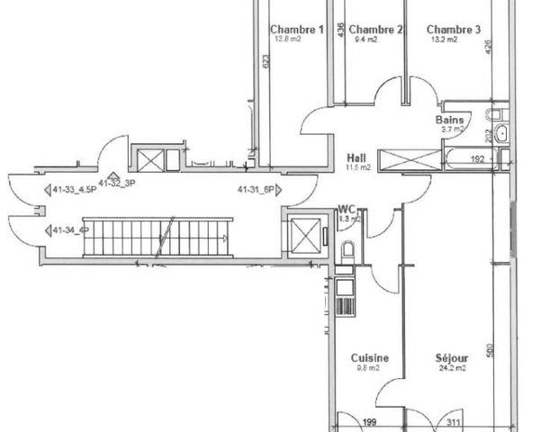 Appartement de 6 pièces au 3ème étage avec un balcon - Foto 1