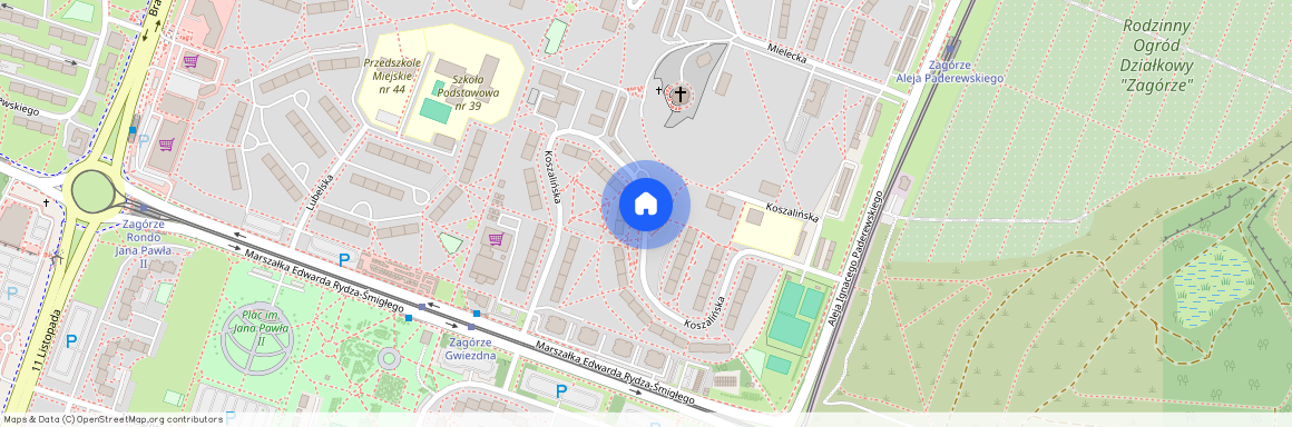 ul. Koszalińska, Zagórze Południe, Sosnowiec, śląskie