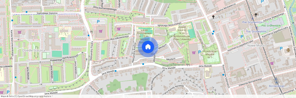 ul. Aleksandra Kotsisa, Staszica, Gorzów Wielkopolski, lubuskie