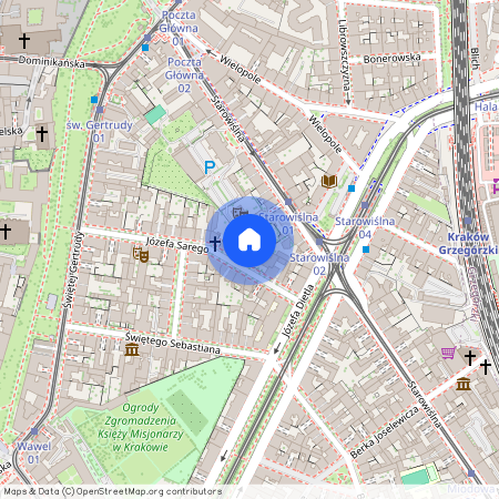 ul. Józefa Sarego, Stradom, Stare Miasto, Kraków, małopolskie