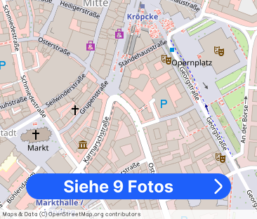 City zwischen Hbf und Klagesmarkt – Hübsche 2-Zimmer-Wohnung mit Ba... - Foto 1