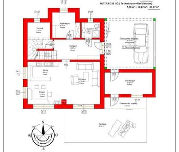 Modernes Wohnen im Grünen: Luxuriöses Einfamilienhaus in Pixendorf ... - Foto 6