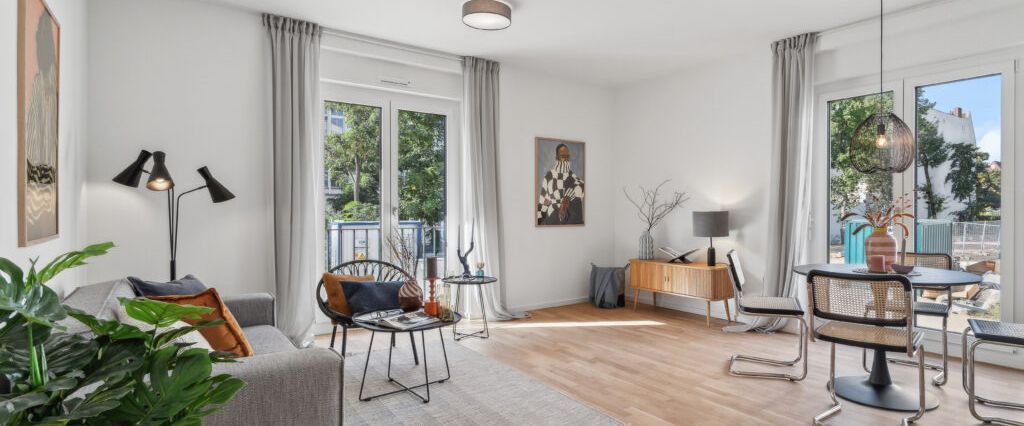 Moderner Neubau: 2-Zimmer-Wohnung mit Balkon und hochwertiger Einbauküche - Foto 1