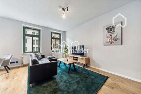 Moderne sanierte möbilierte 2-Zimmerwohnung in zentraler Lage in Leipzig, Stadtteil Reudnitz - Photo 2