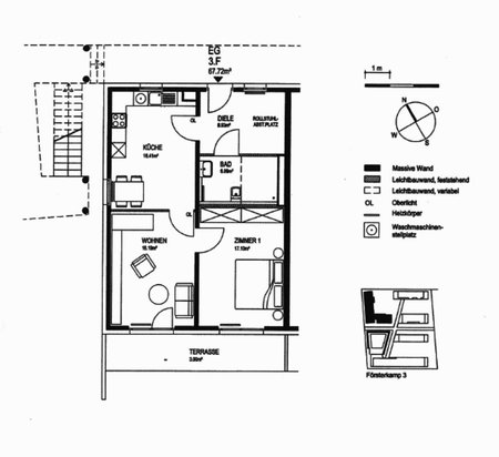 BEMERODE | rollstuhlgerechte 2-Zimmer Wohnung mit Garten | WBS +20% notwendig - Photo 3