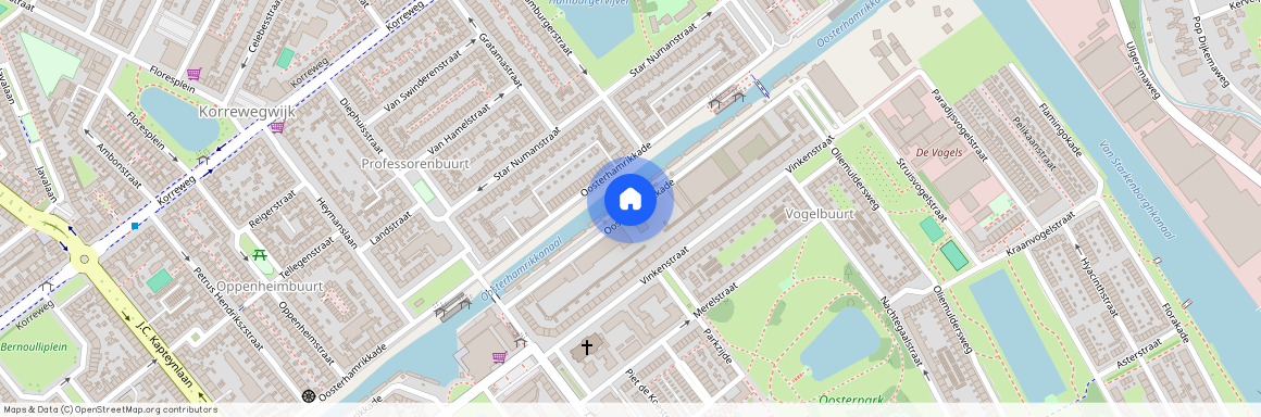 Vogelbuurt, 9713 KC, Oosterhamrikkade, Groningen