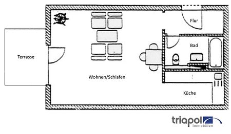 Großzügige 1-Zi-Wohnung mit Terrasse in Dresden-Weißig. - Foto 2