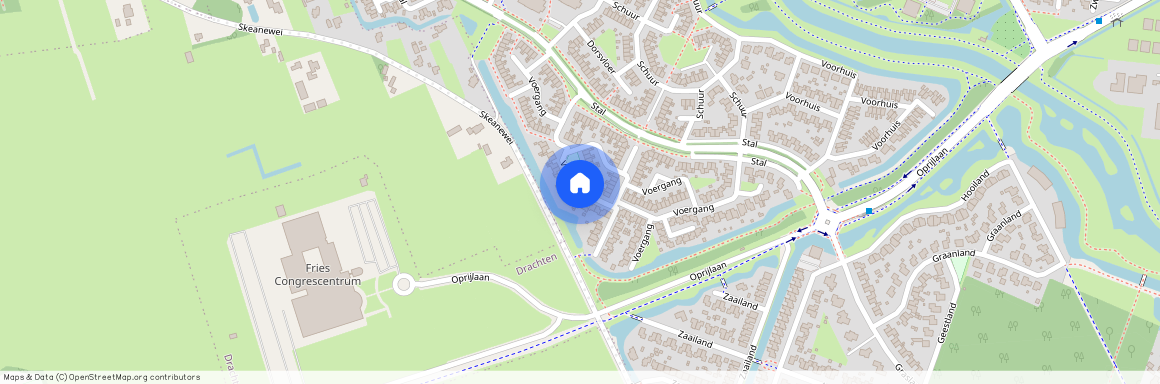 De Trisken rondom, 9205 AS, Voergang, Drachten