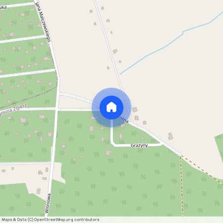 ul. Skośna, Kania Góra, Zgierz, zgierski, łódzkie, Dębniak