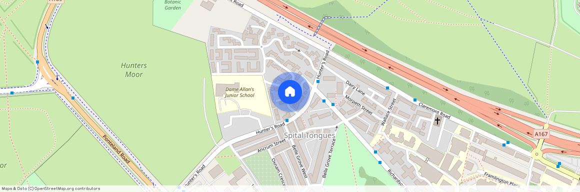 Hunters Place, Spital Tongues, Newcastle Upon Tyne, NE2