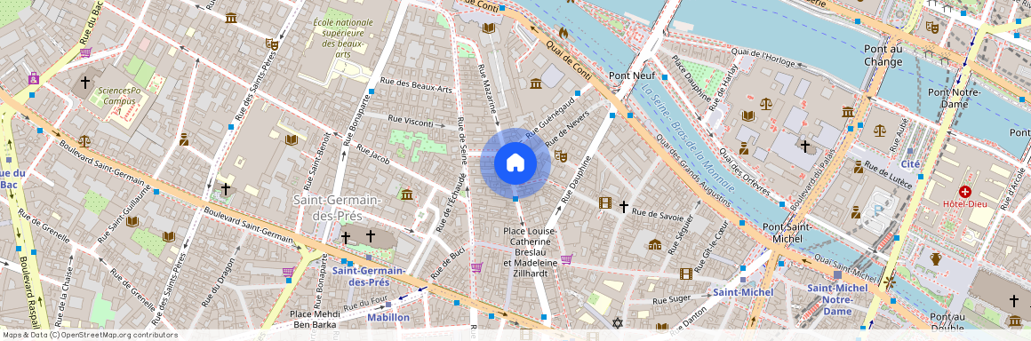 Appartement à louer rue Mazarine, Paris 6ème