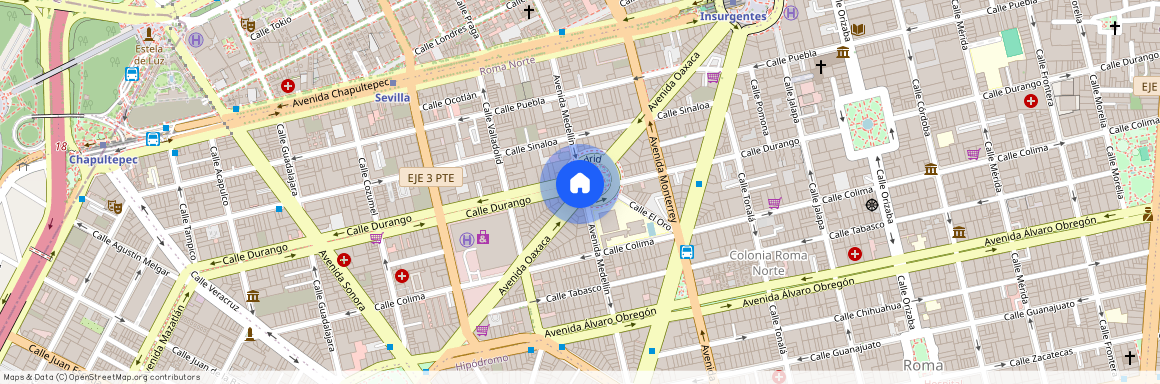 Av Oaxaca, Roma Nte., 06700 Ciudad de México, CDMX, Colonia Roma Norte, C.P. 06700, Df / Cdmx