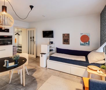 Very beautiful, high-quality furnished 1-room apartment in Schwabing - Photo 1