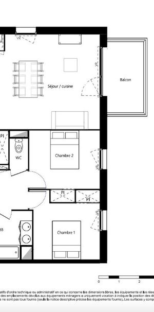 Appartement 3 pièces - Photo 2