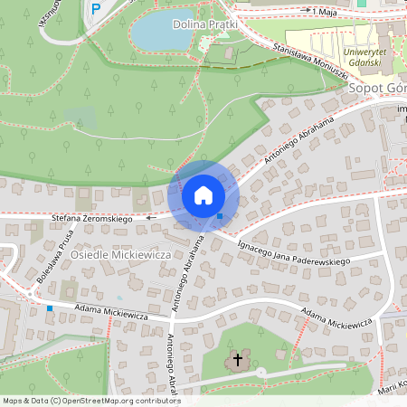 ul. Antoniego Abrahama, Osiedle Mickiewicza, Sopot, pomorskie