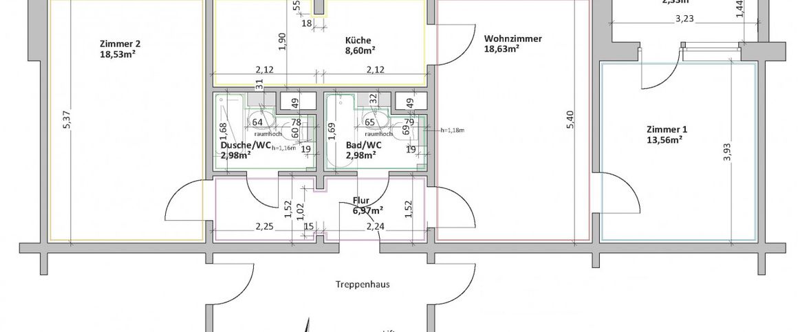 3-Raum Wohnung mit Balkon und Aufzug - Photo 1